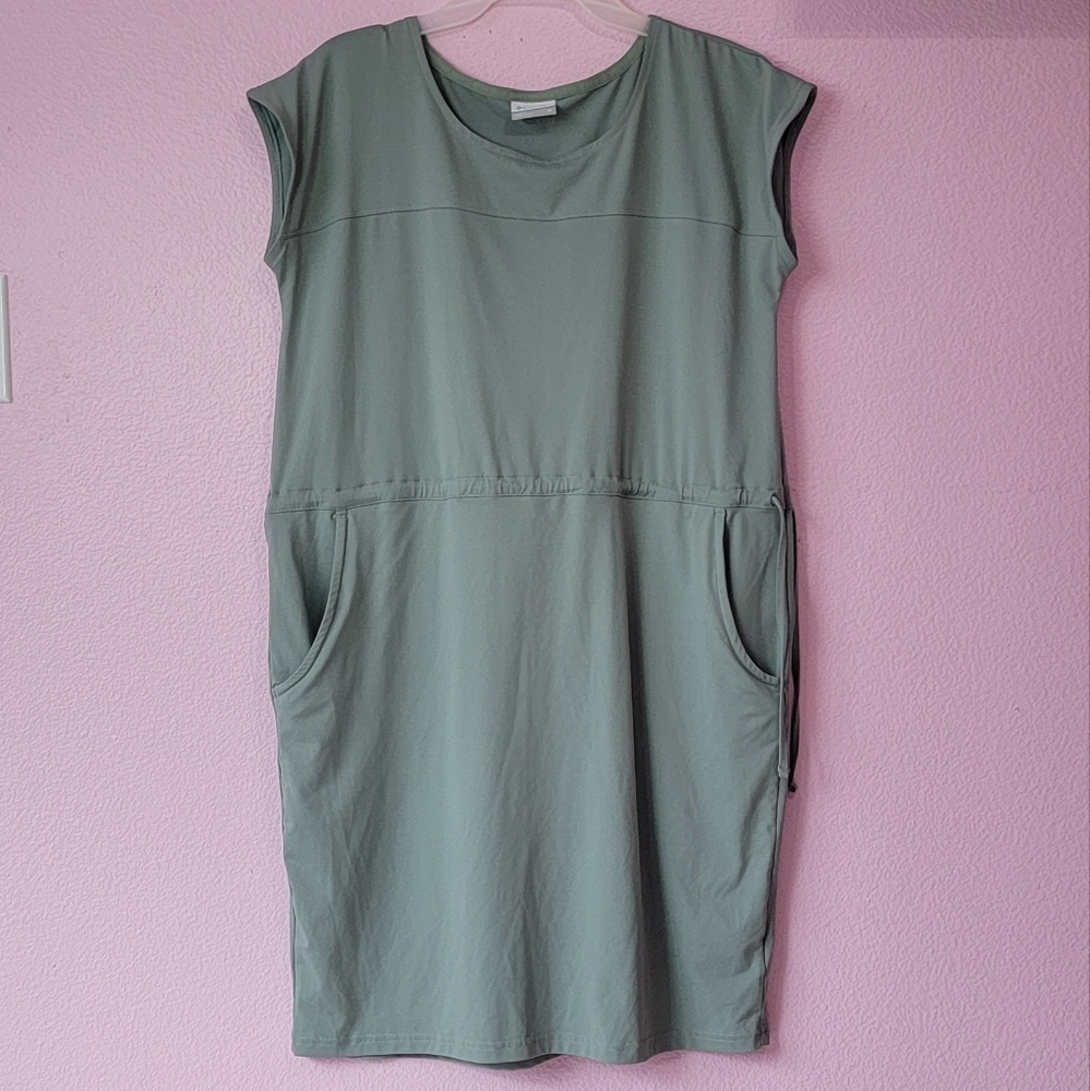 Columbia olive  Green Jersey Dress/ M.